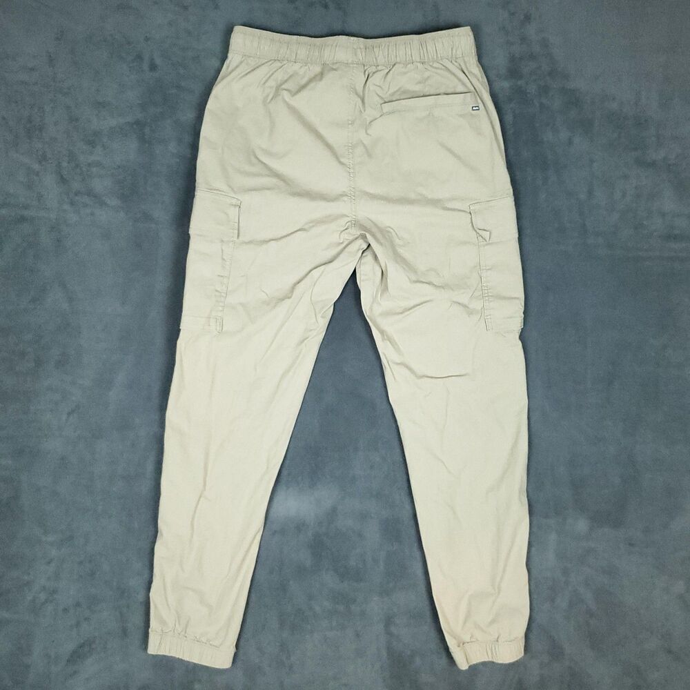 Hurley Cargo Pants Mens Small Jogger Drawstring Elastic Waist Pockets Casual - Picture 2 of 12